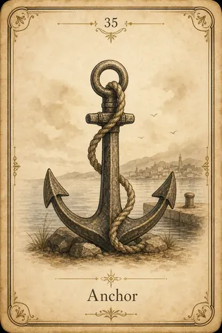 Anchor Lenormand card illustration