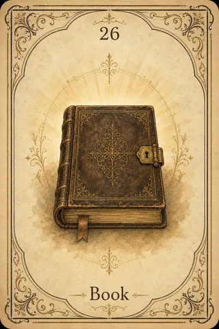 Book Lenormand card illustration