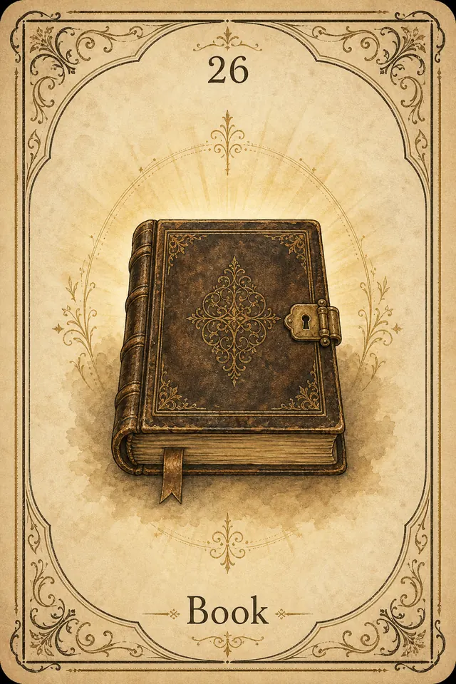 Book Lenormand card illustration
