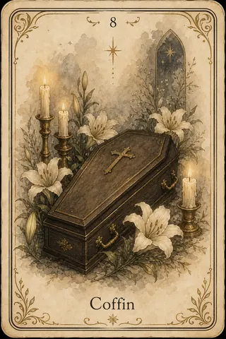Coffin Lenormand card illustration