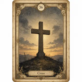Cross Lenormand card illustration