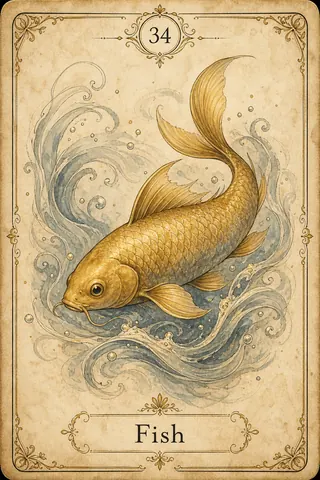 Fish Lenormand card illustration