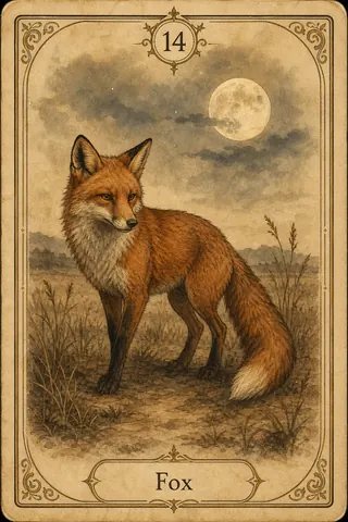 Fox Lenormand card illustration