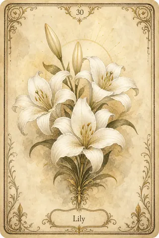 Lily Lenormand card illustration