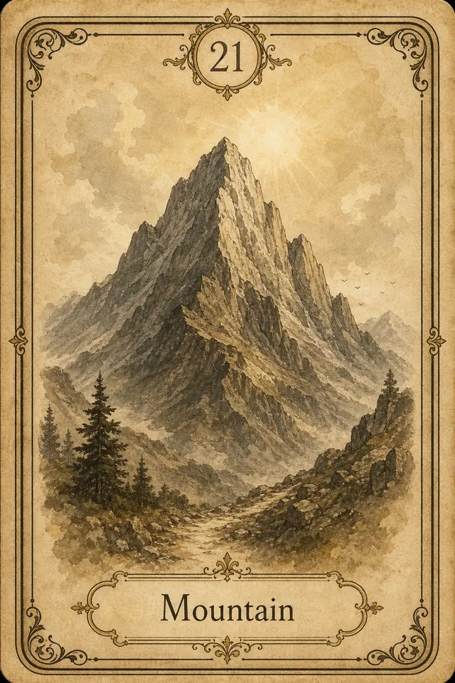 Berg Lenormandkarte
