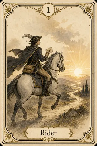 Rider Lenormand card illustration