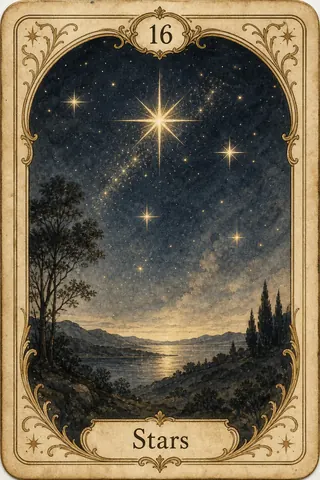 Stars Lenormand card illustration