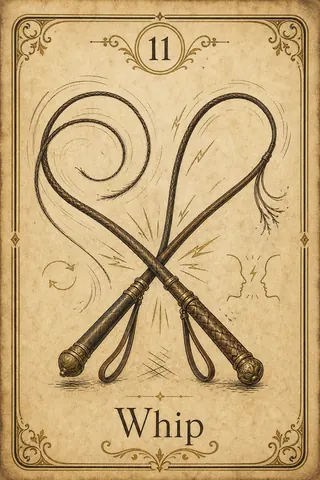 Whip Lenormand card illustration
