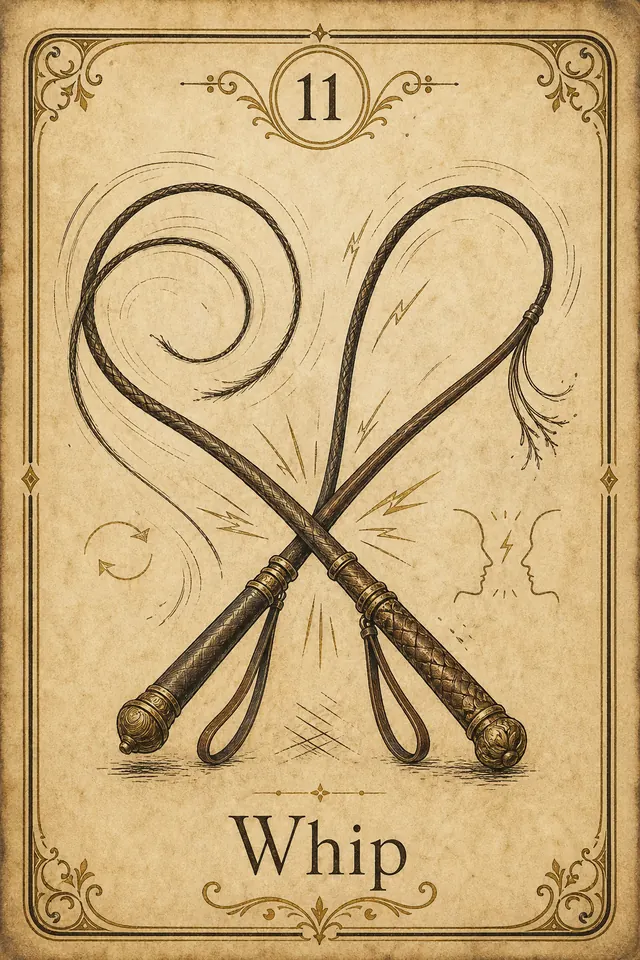 Whip Lenormand card illustration